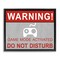 Stupell Industries Gaming Do Not Disturb Framed Floater Canvas Wall Art Design by Sd Graphics Studio